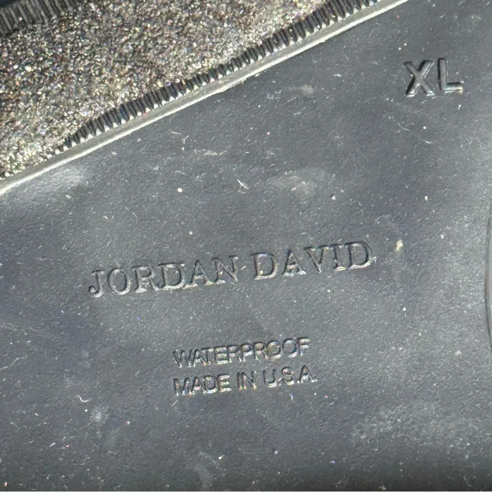 JORDAN DAVID,”GRIPS”,Men’s, XL (10-11),Black Waterproof Rubber Work Boots. “EUC”